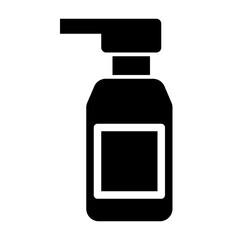 medical spray glyph icon