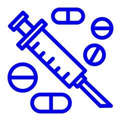 injectable medication color icon