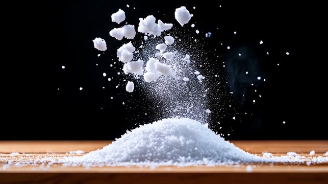Zerowaste snow made from powdered vegetable sidestreamsr