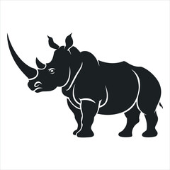 Fototapeta premium rhino isolated on white