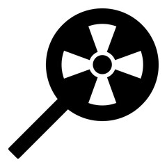 Lollipop candy icon in solid-filled glyph style. Simple sweet dessert symbol vector illustration — pixel-perfect icon.