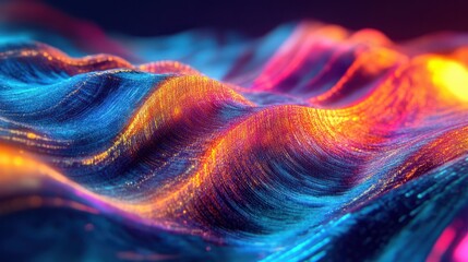 Abstract digital wave tech