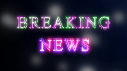 4K Broadcast Graphics Breaking News Broadcast TV Animation Graphic Title animation, international news background animation, Digital world news background animation, rotated earth technology news