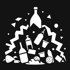 silhouette of a bottle