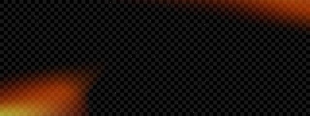 Film burnt light leak, light film texture vector illustration
