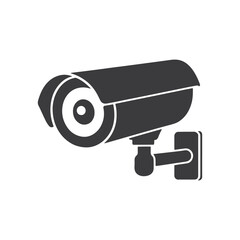 surveillance camera flat icons vector