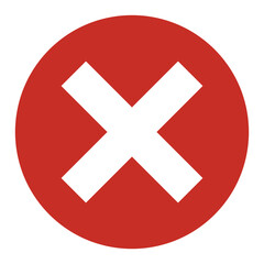 Obraz premium Close or delete symbol. Close, cancellation, wrong and reject symbol. Cross sign for apps and web interfaces, infographics, presentations, marketing