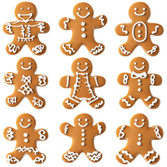 A collection of gingerbread man