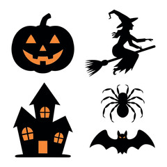 halloween vector set