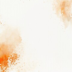 White and Orange Textured Vintage Grunge Watercolor Background