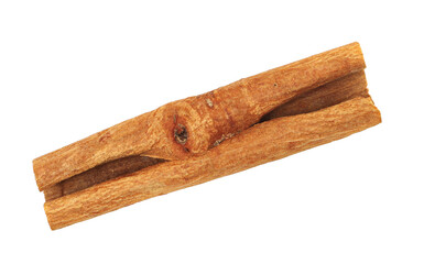 Cinnamon stick isolated on white, clipping