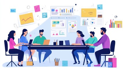 Diverse Agile practitioners using Agile methodologies to drive team performance and innovation