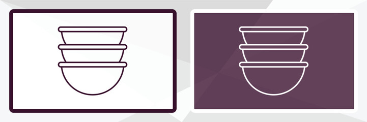 custard cup outline icon. Linear vector from kitchen concept. Thin line white and black custard cup icon isolated on white and dark background