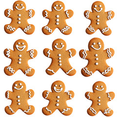 A collection of gingerbread man