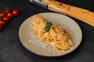 italienisches Essen, Pasta, Nudeln, Parmesan