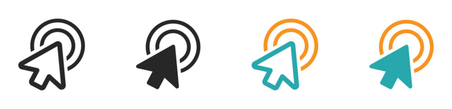 Mouse Curser Selection Vector icons. Curser signs