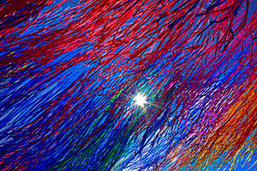 tęczowe wstążki, rainbow ribbons, colorful ribbons	