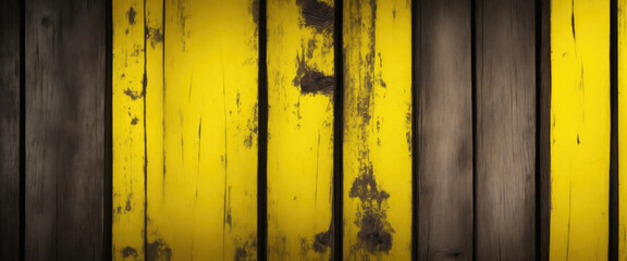 Old Grungy Yellow and Brown Rustic Wood Background