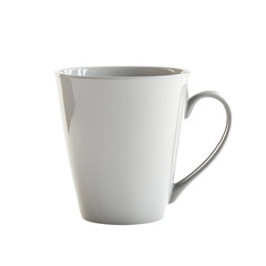 A cup with a handle labeled
