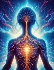 Flows of energy pass through the female body.