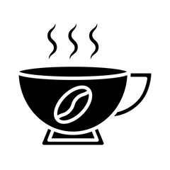 Coffee glyph icon