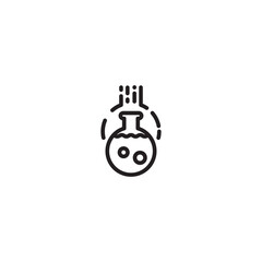 Magic potion bottle icon. Simple magic potion icon for social media, app, and web design. Editable icon.