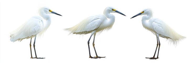 heron isolated on white background