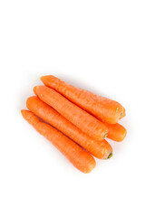 carrots isolated on white background 