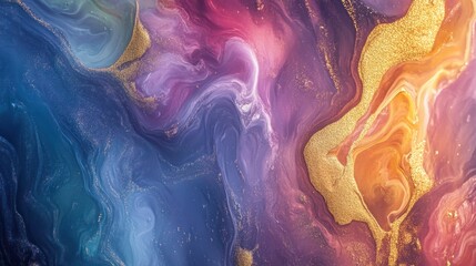 Obraz premium Texture color abstract background pattern art paint liquid rainbow effect. Abstract texture design pattern color background gold mineral luxury ink nature wallpaper creative rainbow stone water seaml