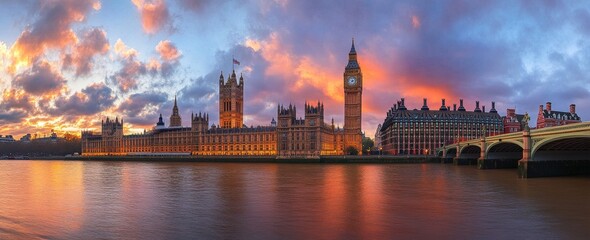 Big Ben London View Landscape Landmark