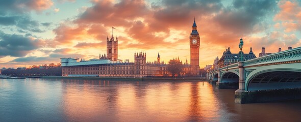 Big Ben London View Landscape Landmark