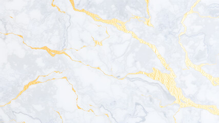 Naklejka premium White marble texture with yellow veins and pattern for background or design art work.