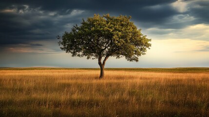 Fototapeta premium Single Tree in a Field