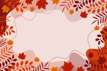 Obraz premium Abstract autumn leaves background