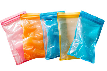 Transparent colorful plastic wrap, die cut transparent. Texture overlay effect template.	
