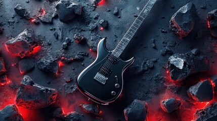 Rock music background. Rock poster. Background for music festival or concert poster or flyer, design template