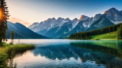 Fototapeta premium lake louise banff national park