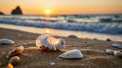 seashell on the beach