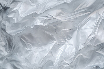 Obraz premium Processed collage of transparent cellophane plastic foil texture. Background for banner, backdrop