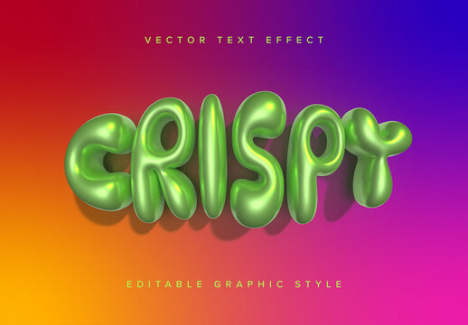 3d Neon Green Text Effect Mockup