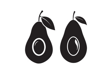 Download Avocado Silhouette Vector