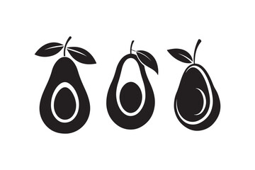 Download Avocado Silhouette Vector