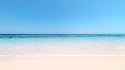 Obraz premium Tranquil Ocean Breeze - A Serene Escape with Invigorating Air and Soft Sand Perfect for Relaxation and Reflection by the Seaside