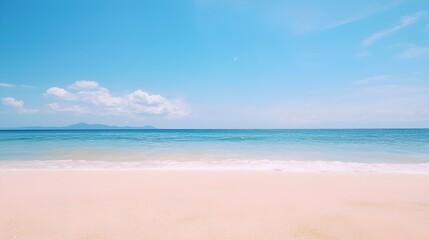 Obraz premium Invigorating Ocean Breeze - Tranquil Seaside Escape with Soft Sand and Refreshing Air for Peaceful Reflections and Relaxation