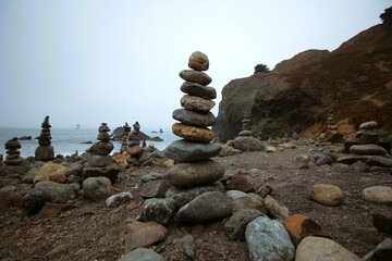 Steine am Strand in Land´s End