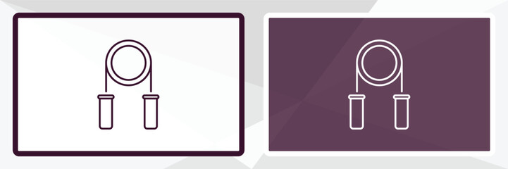 sport expander outline icon. Linear vector from gym concept. Thin line white and black sport expander icon isolated on white and dark background