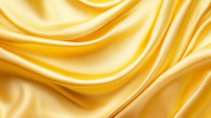 Luxury yellow silk background with elegant curves.

