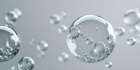 Bubbling Clear Water Macro Shot