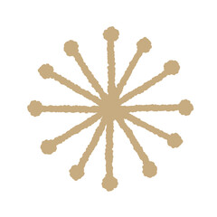 クリスマス飾り　キラキラしたオーナメント　金色のモチーフ