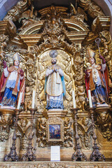 Fototapeta premium altar of a stone portuguese church